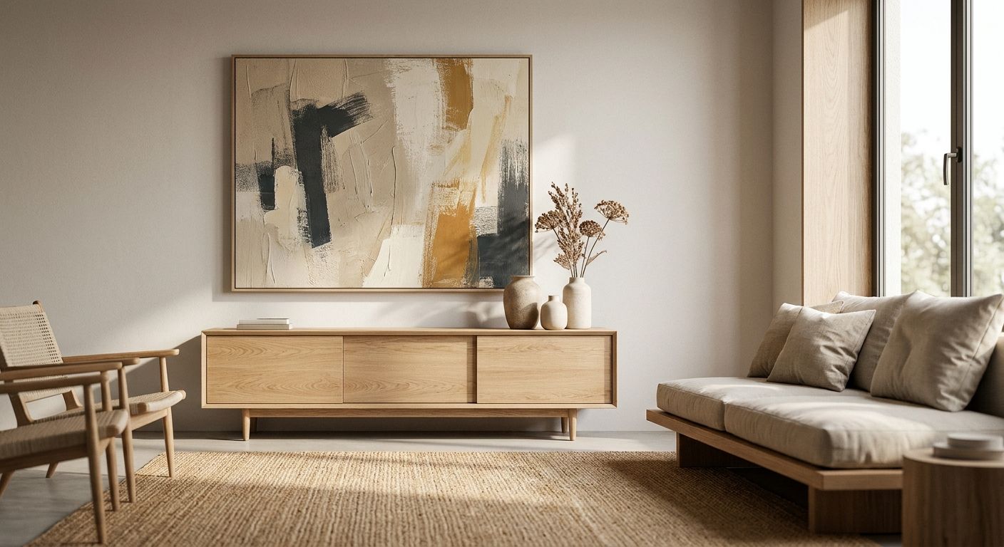 Best wall art for a Japandi-style home