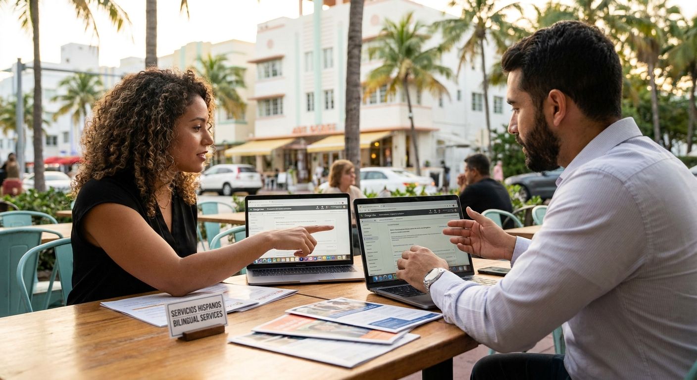 Bilingual Google Ads campaigns for South Florida service businesses