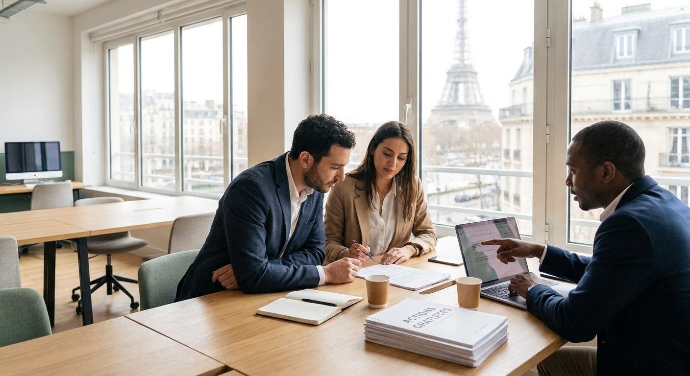 EN — How to grant free shares in a French startup