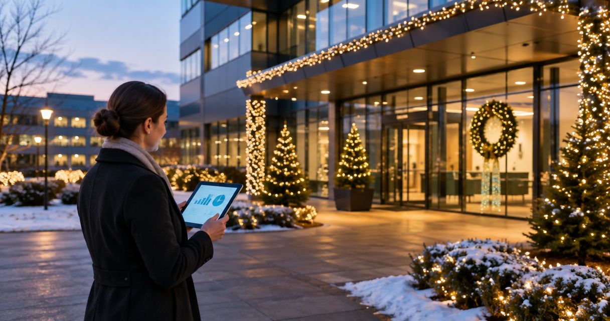 Christmas lighting for office building property managers: complete 2026 guide