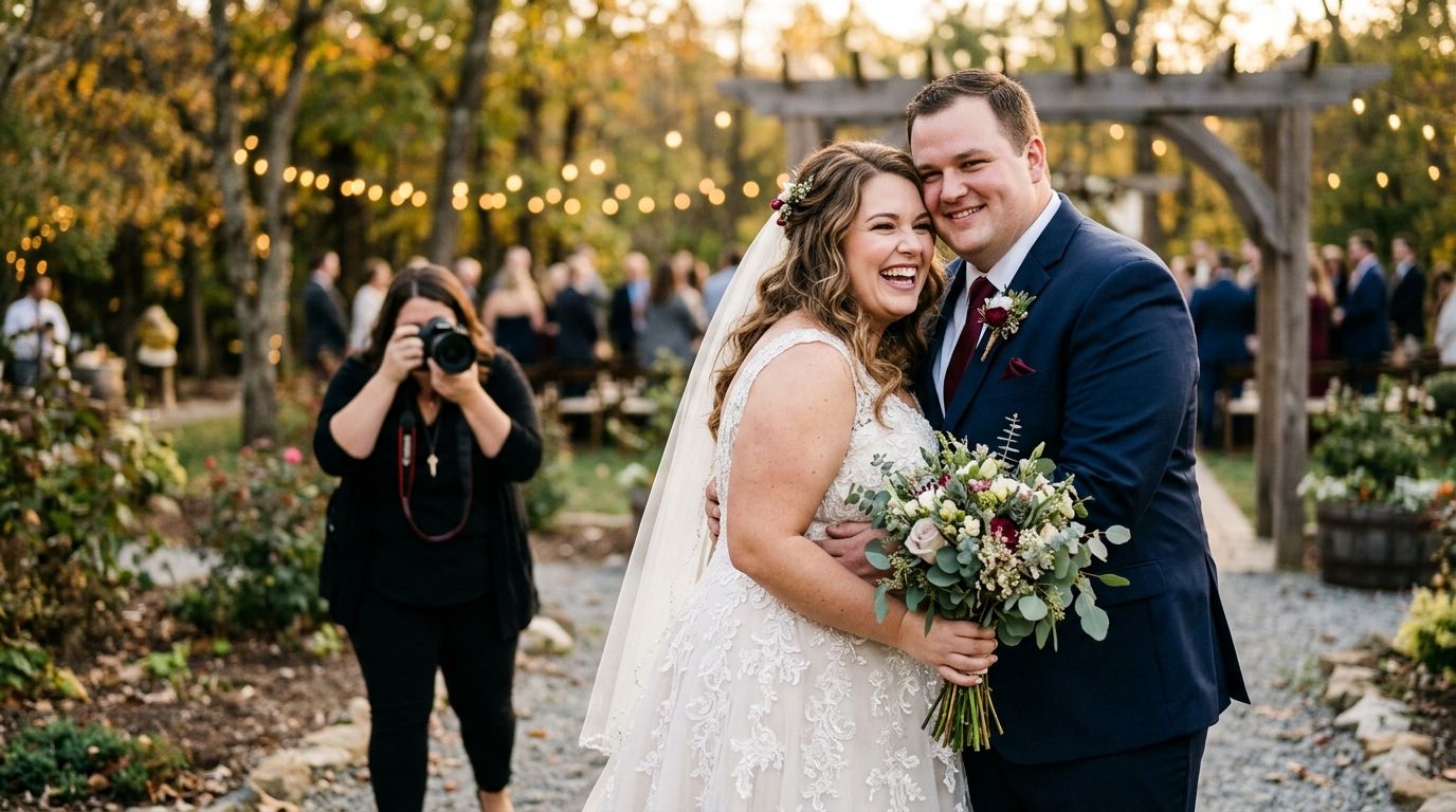 Wedding photography for plus-size couples