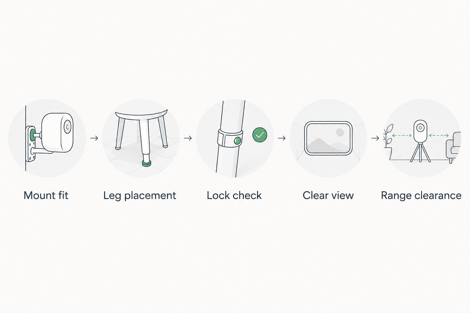 Five setup checks from mount fit through range clearance