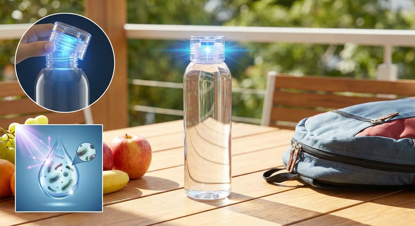 How UV-C self-cleaning bottles kill bacteria
