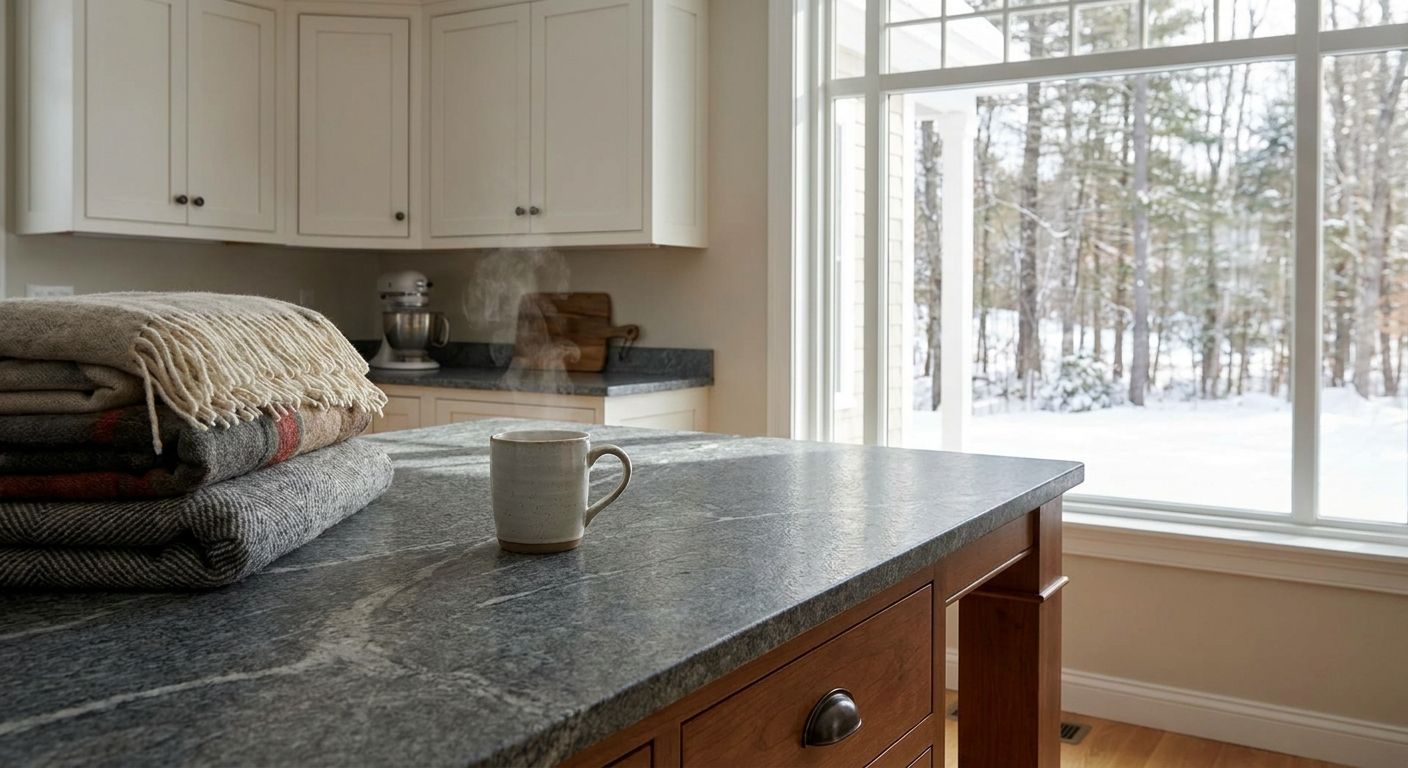 Best countertop material for New England winters