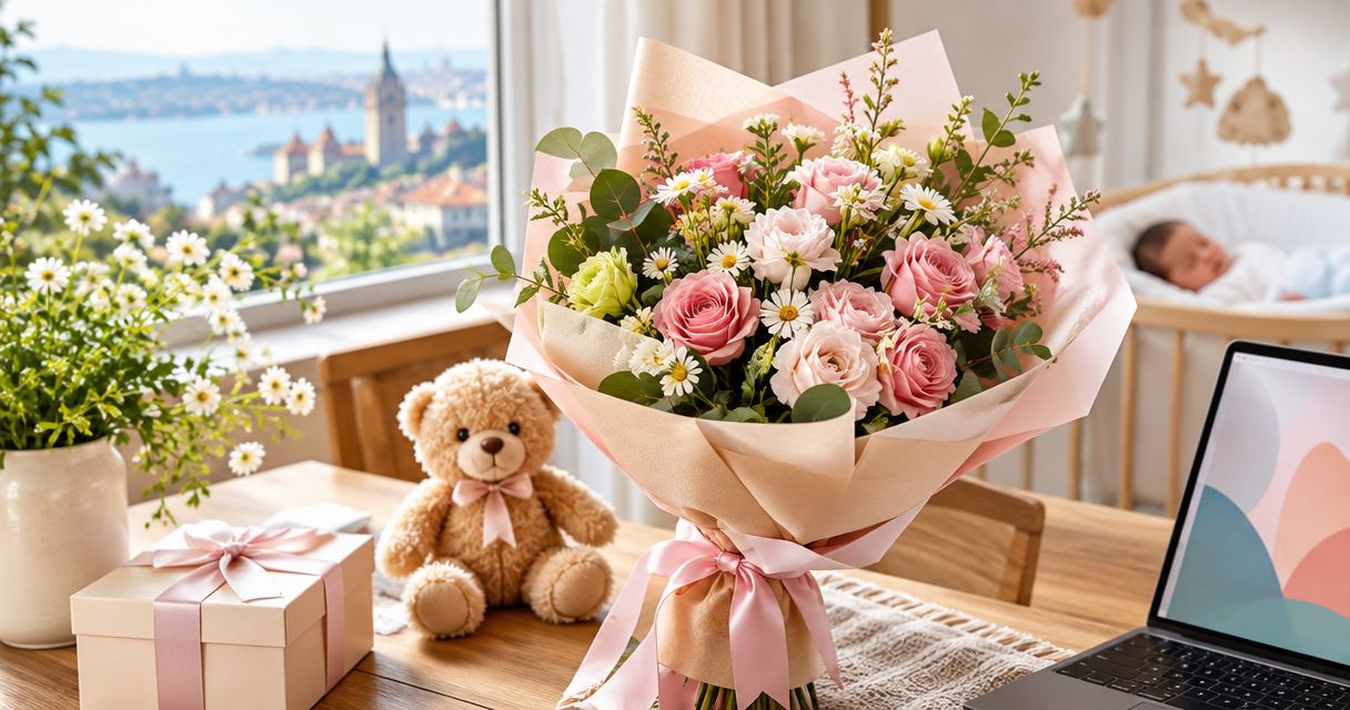 Best new baby flower bouquets and gifts in Istanbul 2026