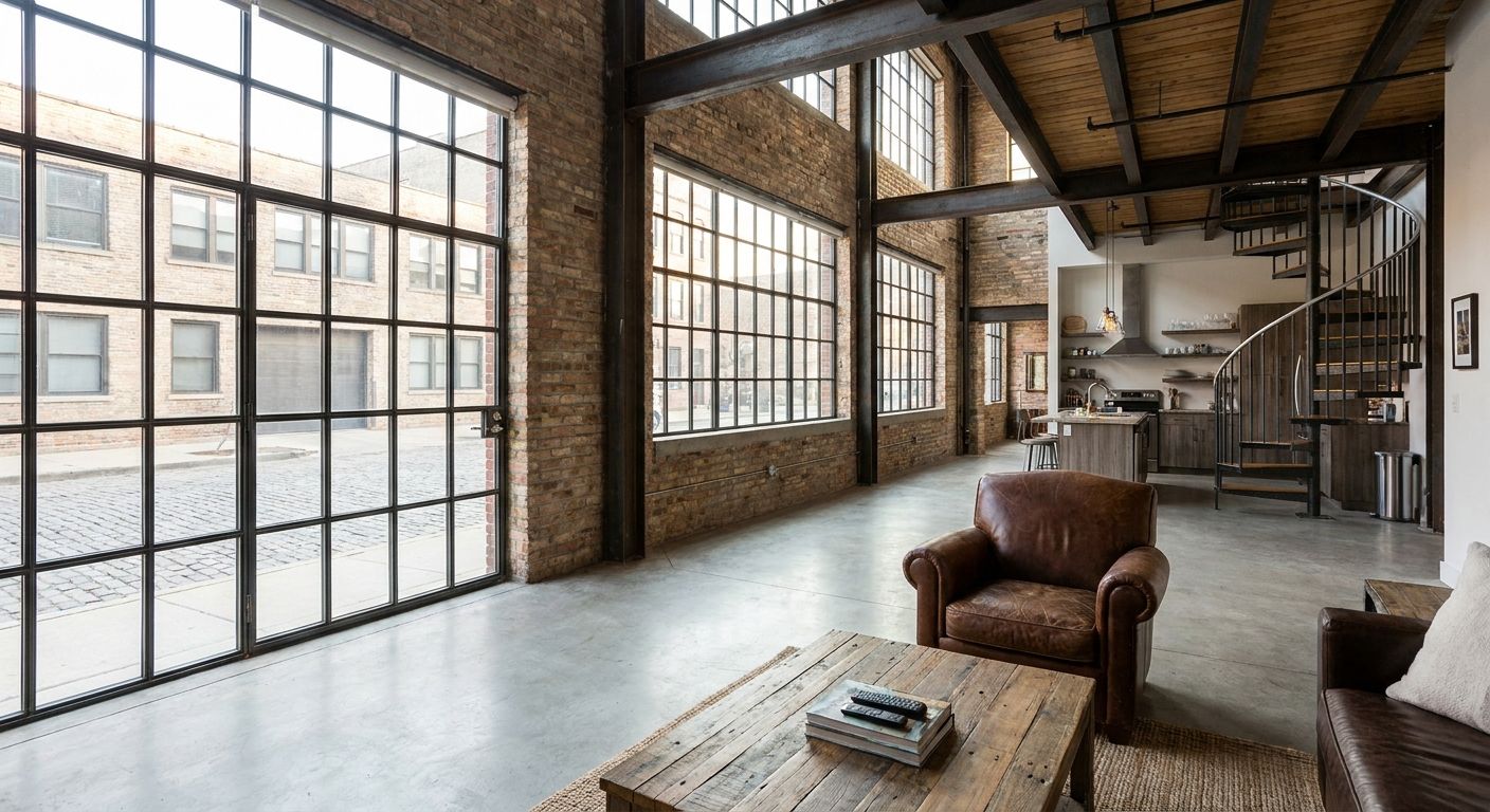 Best apartments in Fulton Market with industrial style interiors