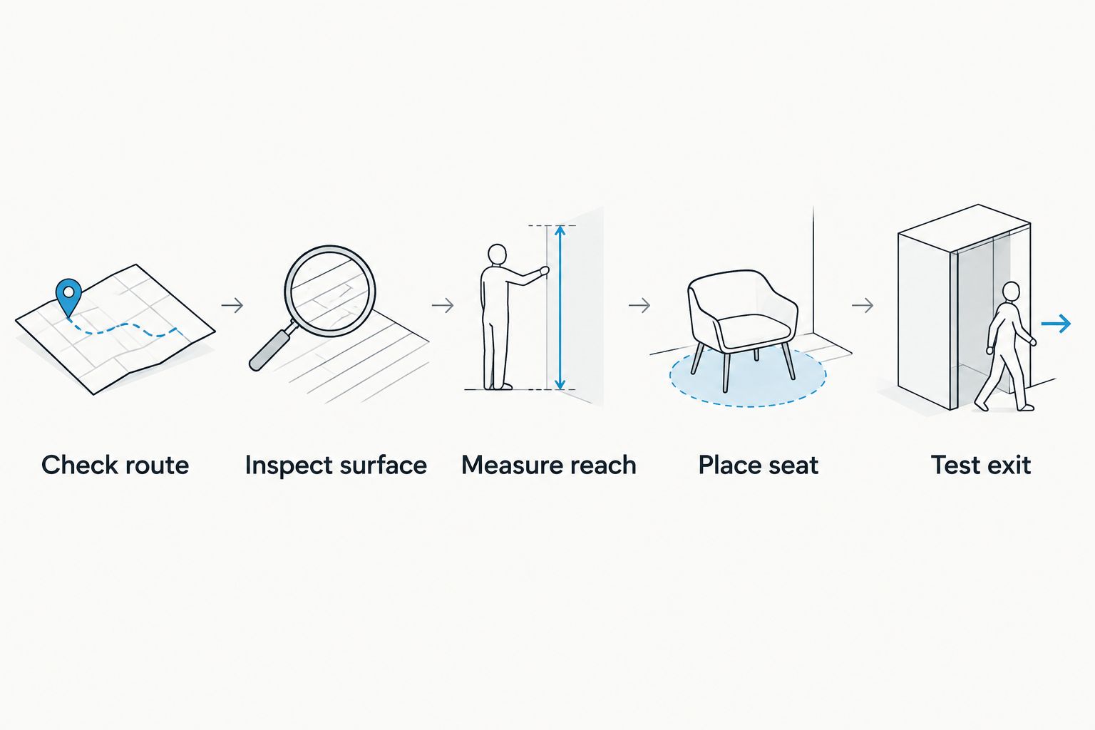 Five steps for checking whether a fishing location is accessible