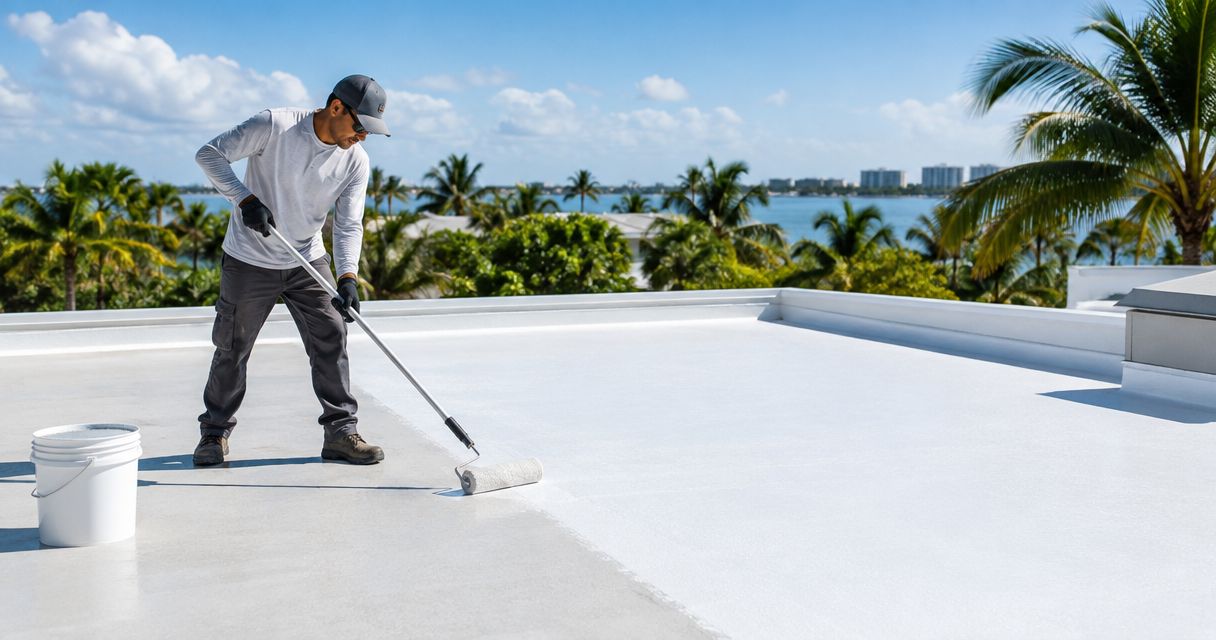 Best flat roof coatings for reducing attic heat in Florida