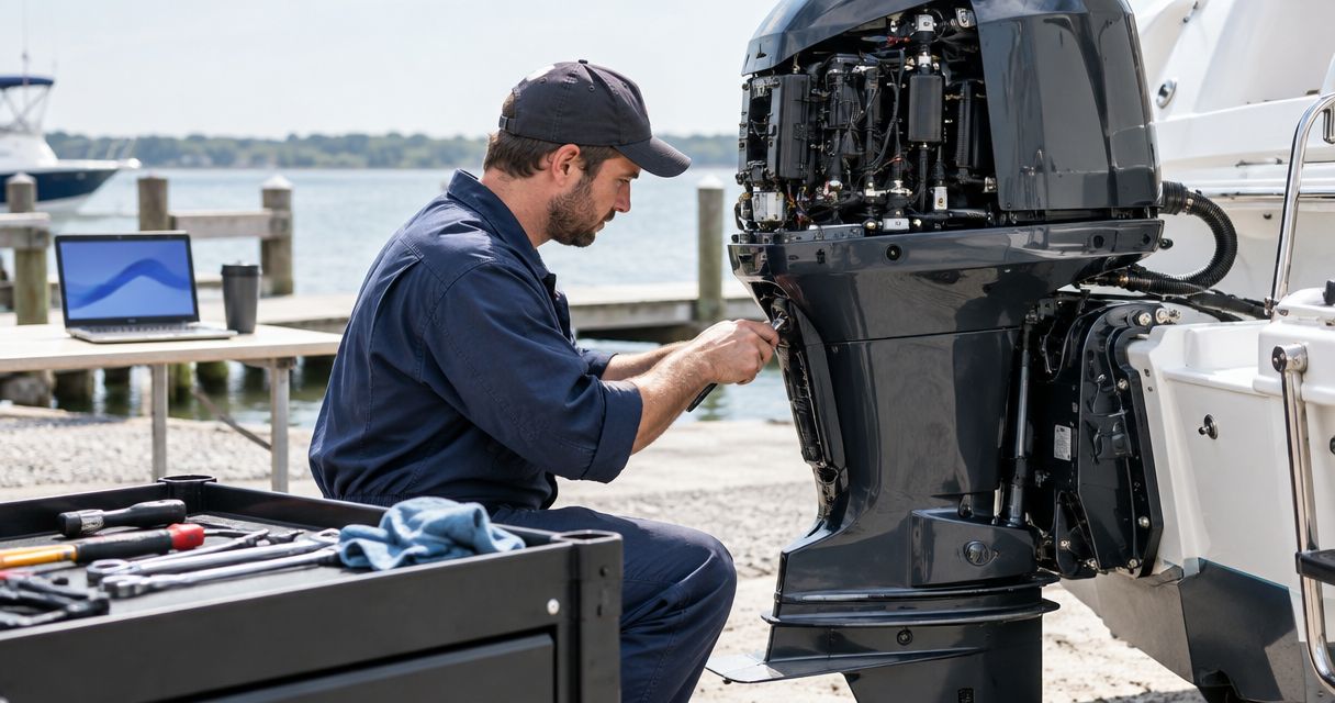 Can an Outboard be serviced without a dealership visit?