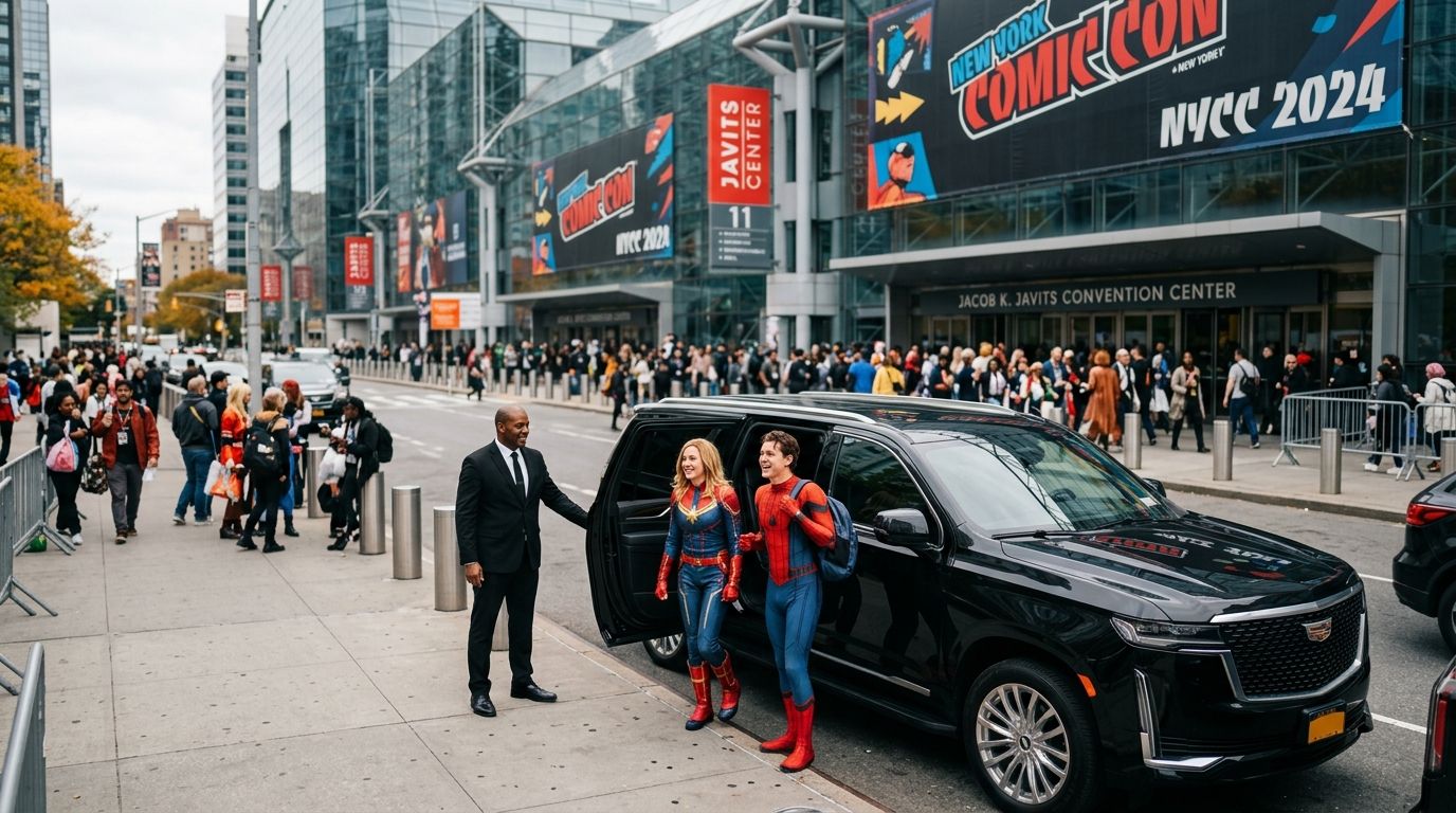 Car service for New York Comic Con at the Javits Center