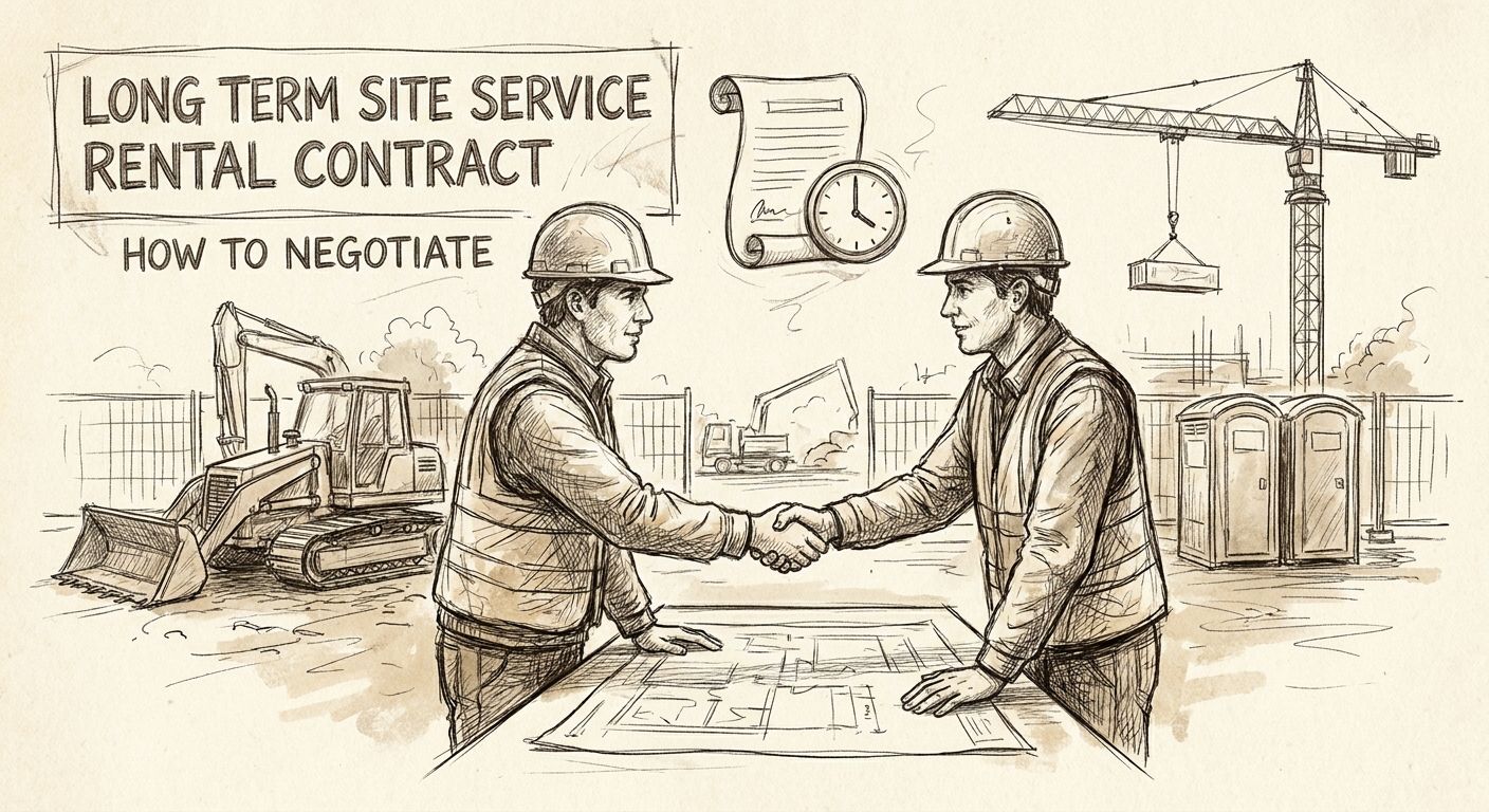 How to negotiate a long-term site service rental contract for a general contractor