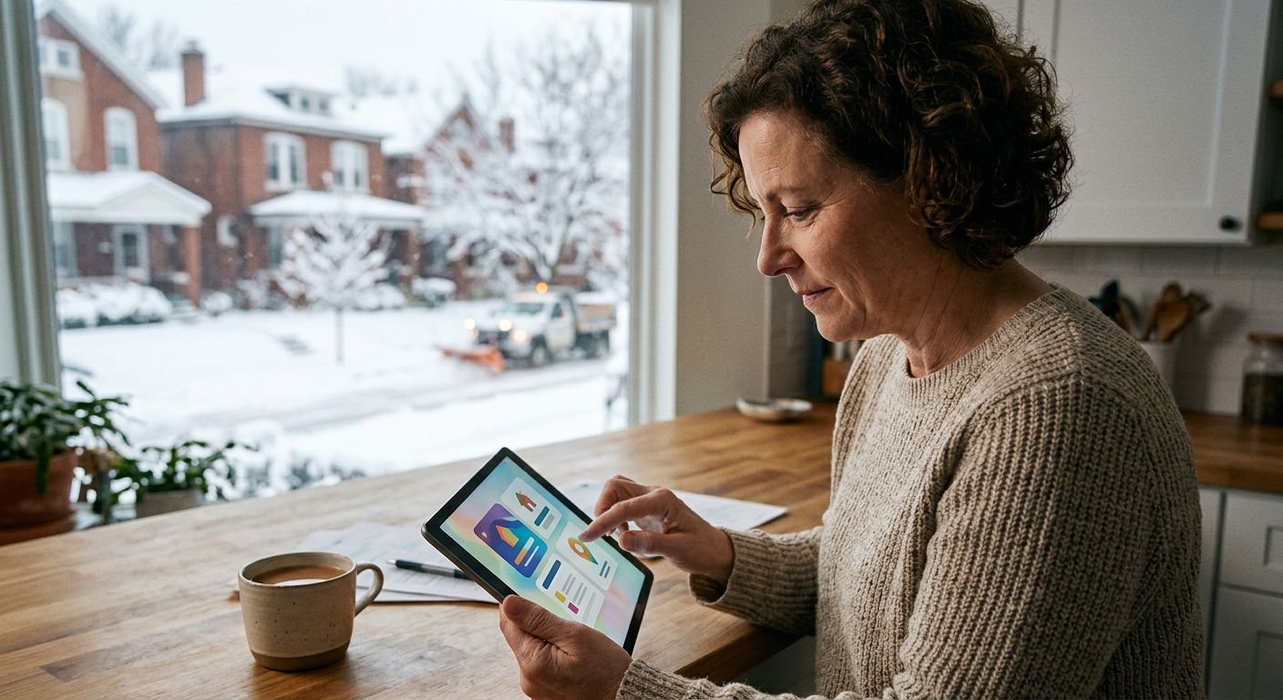 How to sign up for residential snow route service in St. Louis?