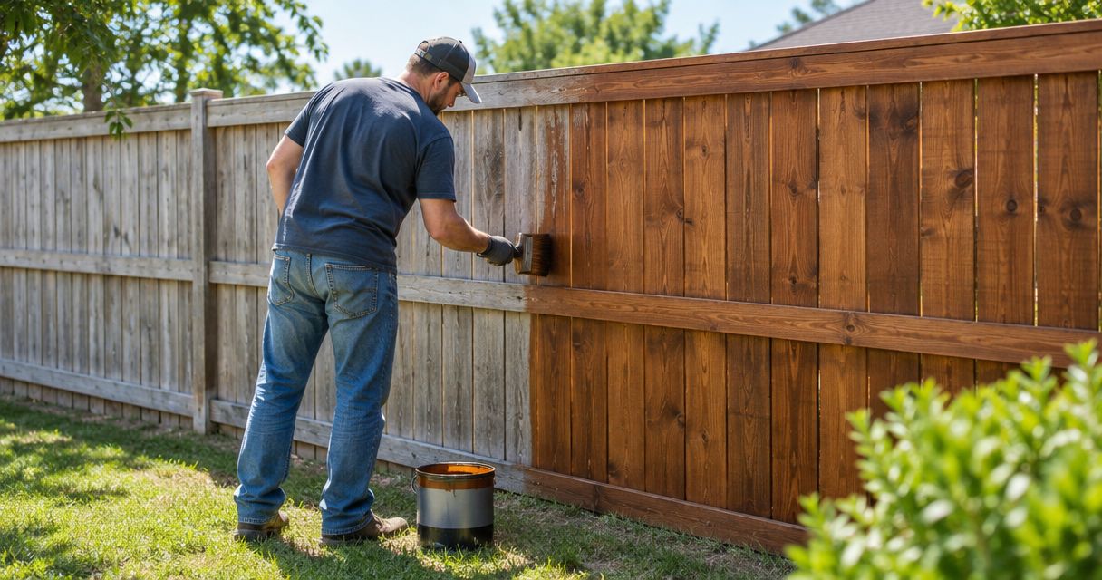 How much does fence staining cost?