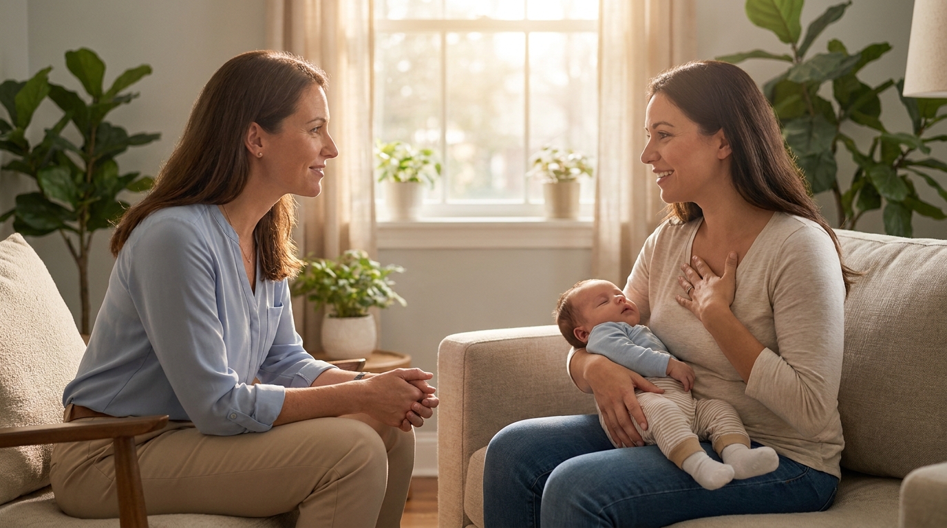 Therapy for postpartum anxiety in new mothers