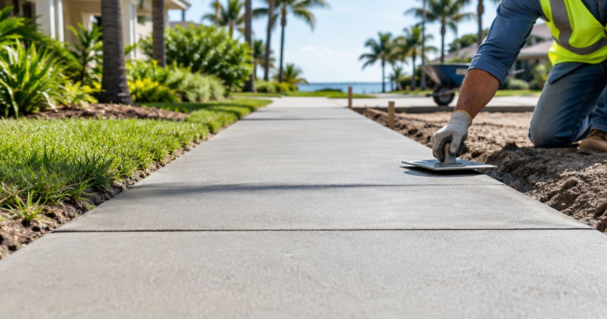 Best concrete sidewalk materials for Florida municipalities 2026