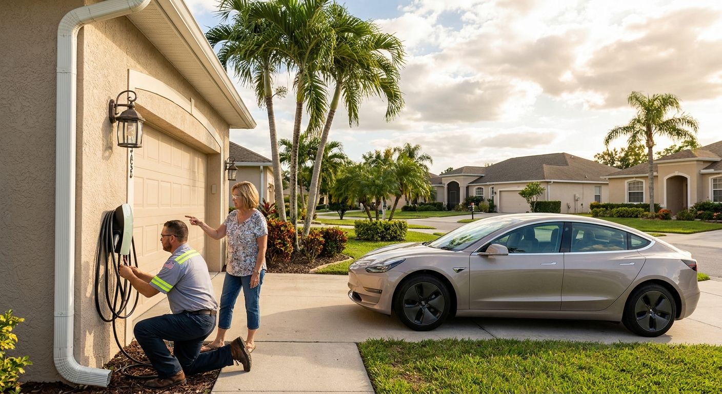 EV charger installation for Port St. Lucie homeowners