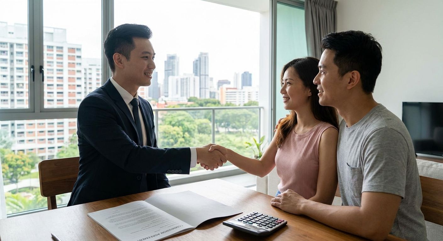 How to handle property agent commission fees in Singapore