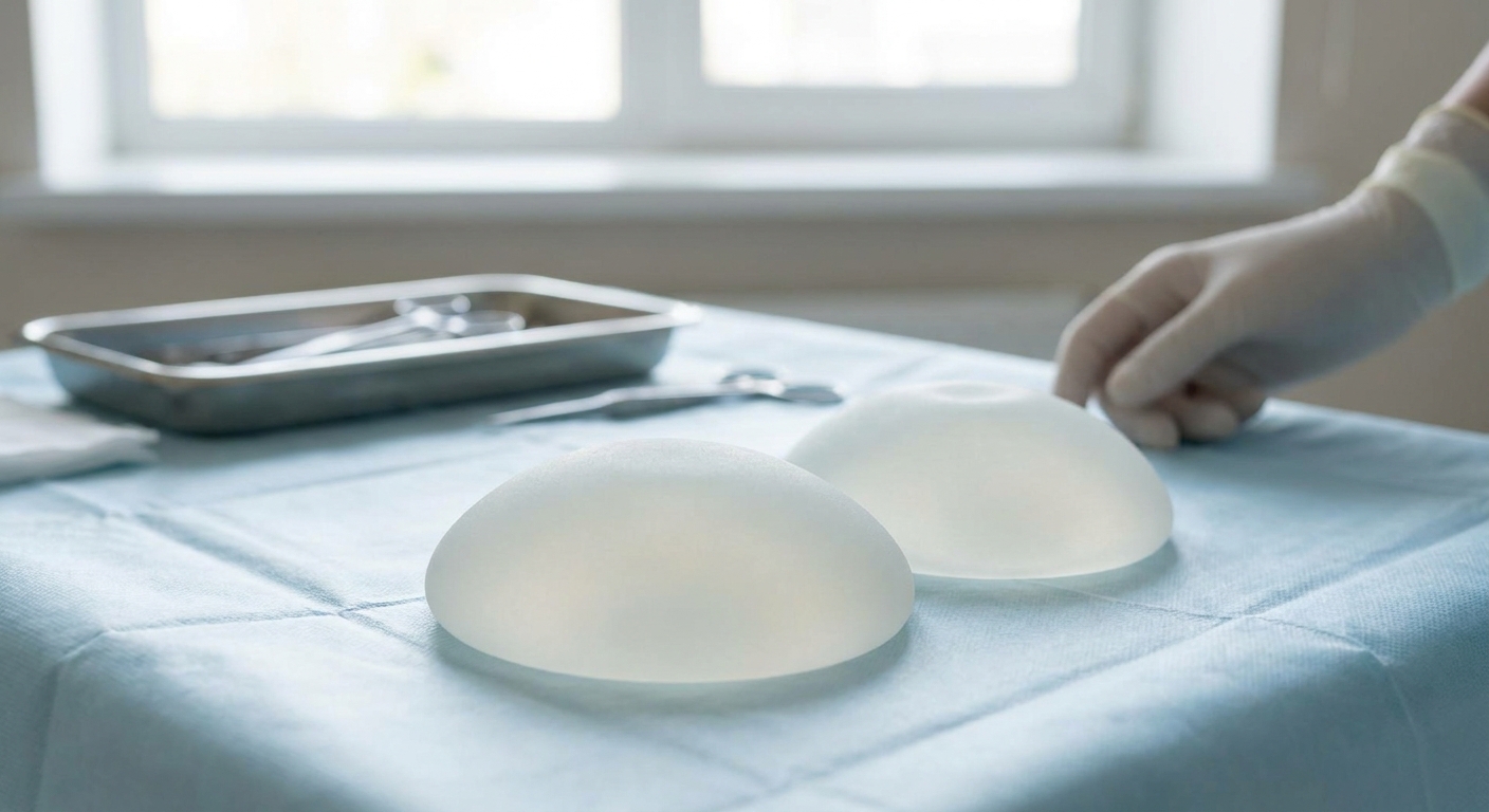 Prótese de silicone para aumento de mama