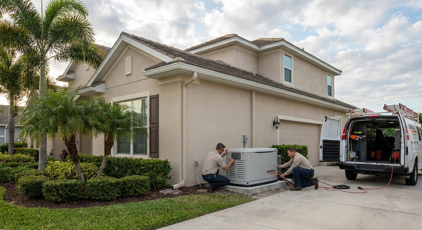 Whole house generator installation for Port St. Lucie homeowners
