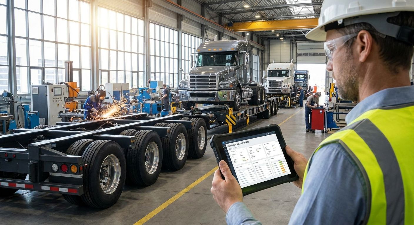 Quote to cash software for truck and trailer manufacturers
