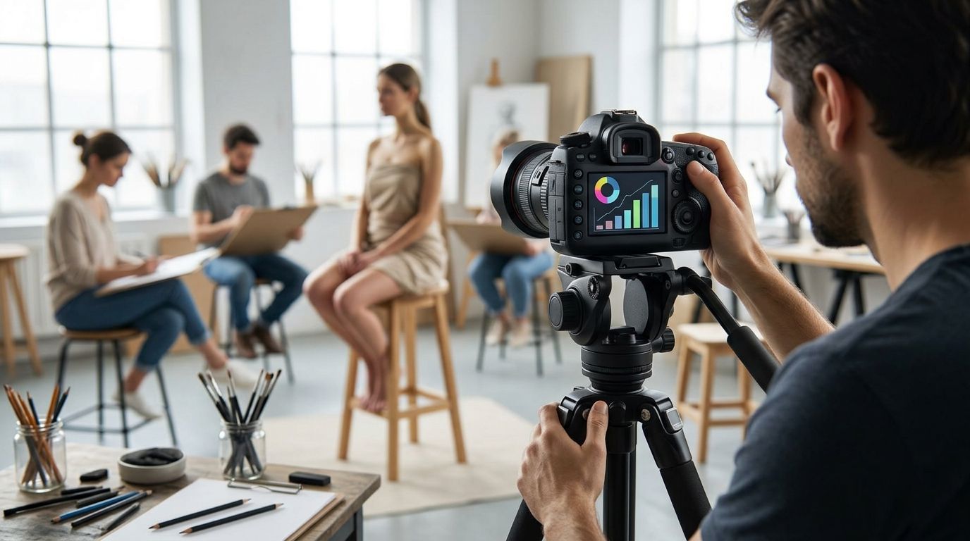 Paid media for life drawing classes