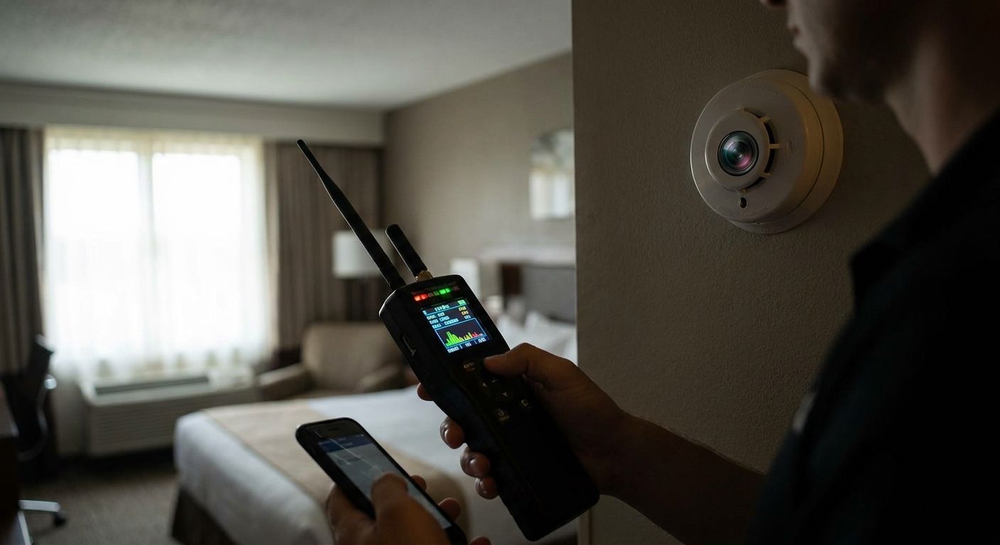 How to find a hidden camera using an RF detector