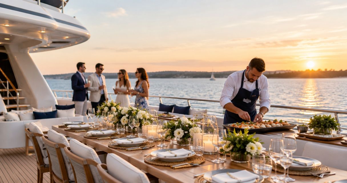 How to book a Hamptons event venue yacht with onboard catering