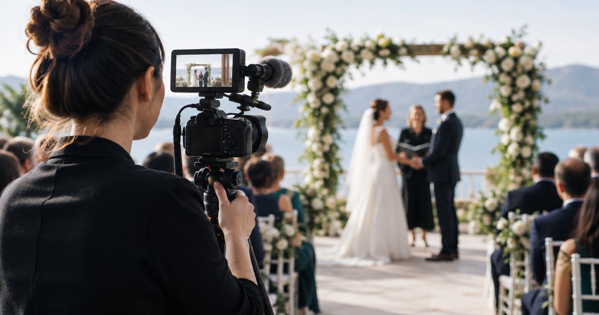 Can a wedding videographer livestream the ceremony?