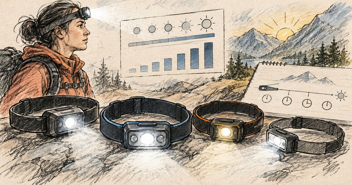 Average headlamp runtime by lumen output 2026