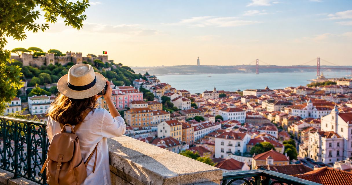 Lisbon sightseeing: planning viewpoint and photo stops
