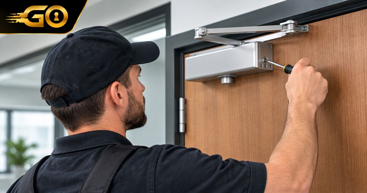 Can a locksmith adjust a door closer that closes too fast?