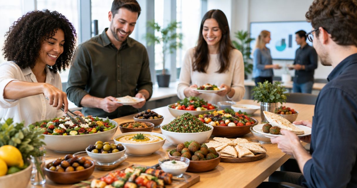 Best mediterranean catering options for office lunches 2026