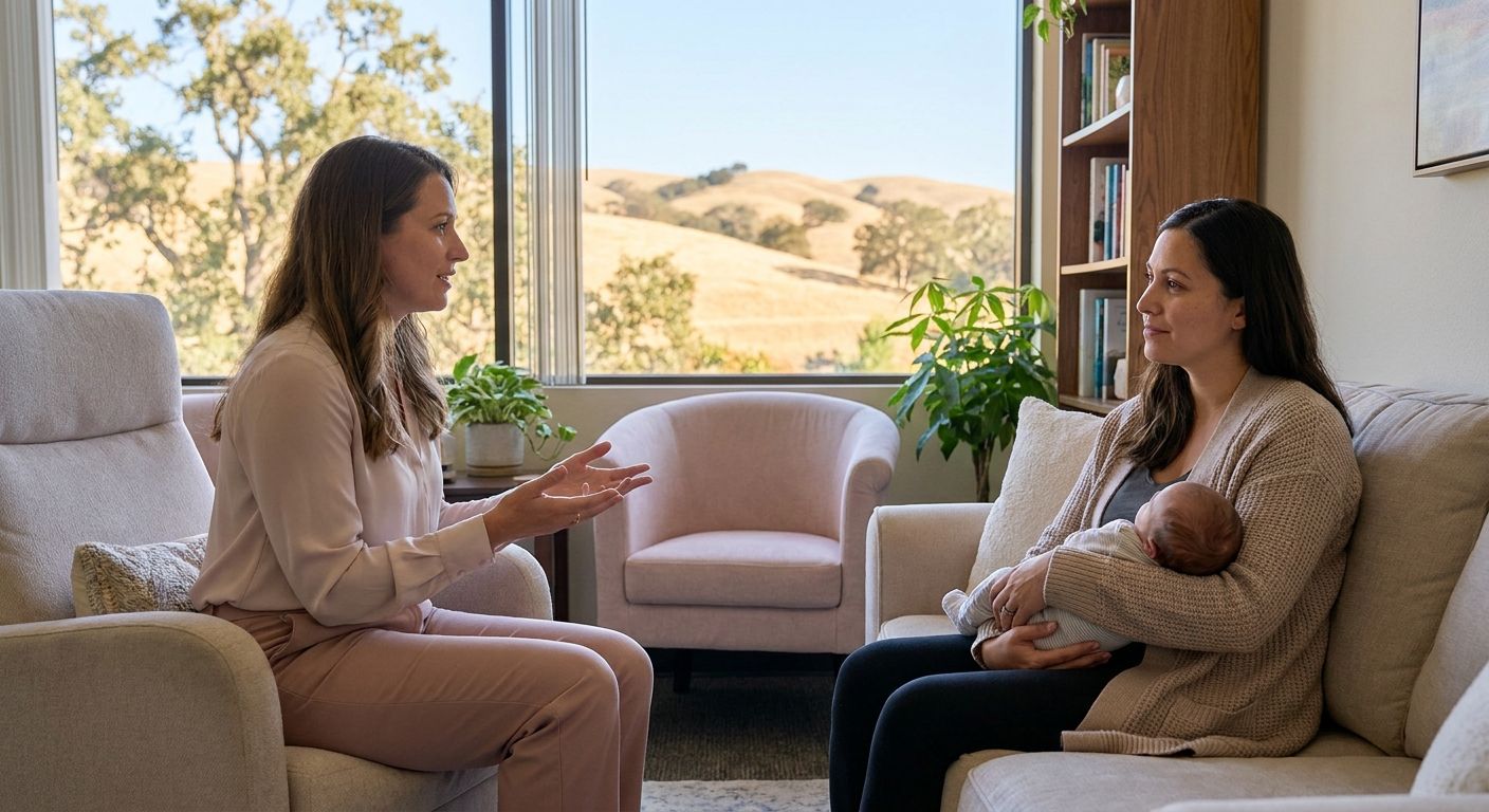Postpartum depression therapy for new mothers in San Ramon
