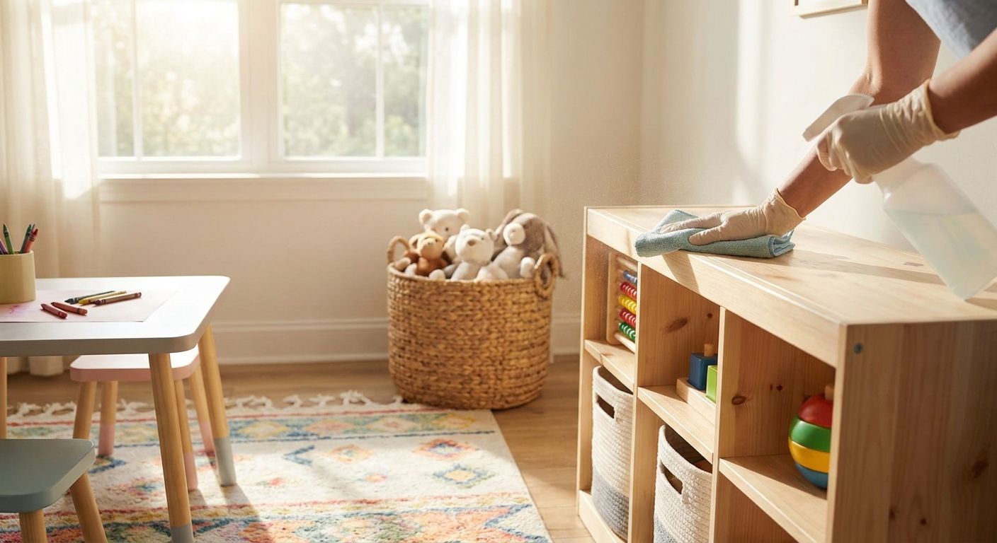 House cleaning for nurseries and kids playrooms