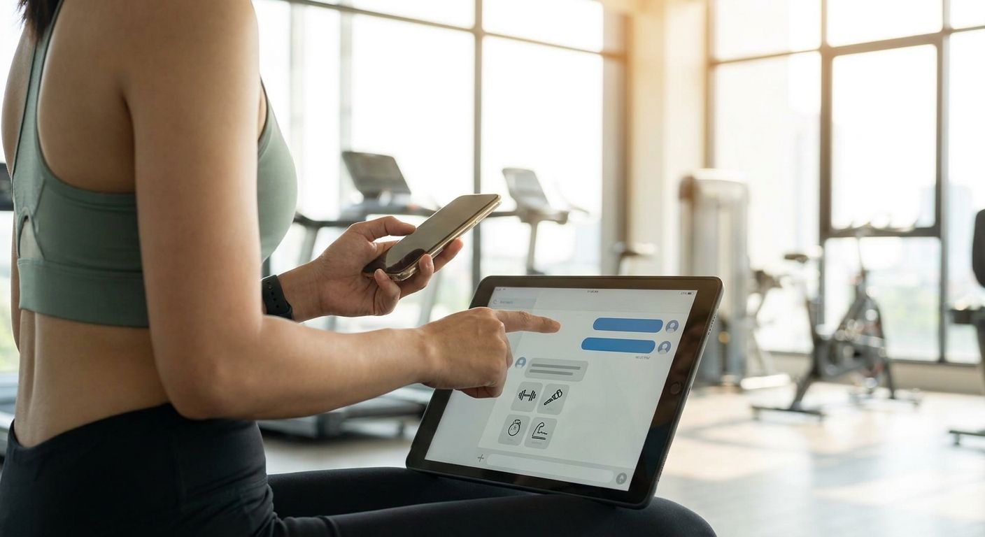 Conversational ads for AI fitness workout planning apps