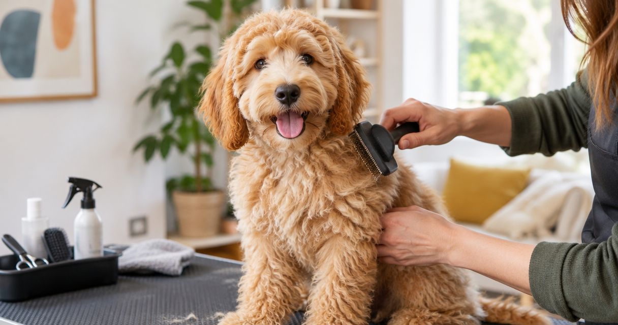 How often should you groom a Goldendoodle puppy?