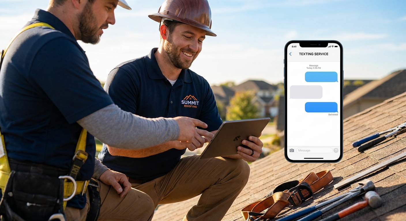 Small business texting service for roofing companies