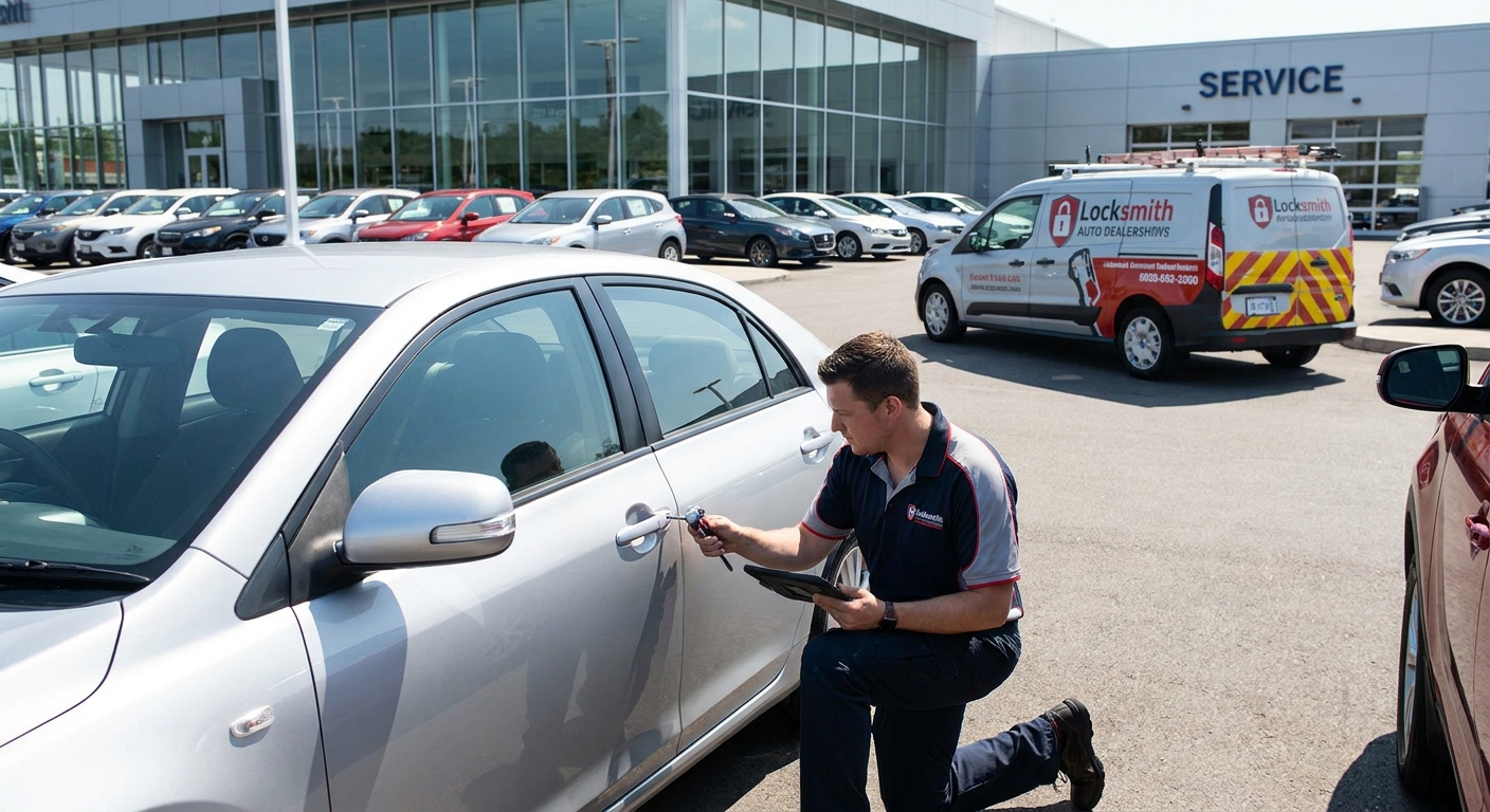 Commercial locksmith for auto dealerships and fleet management
