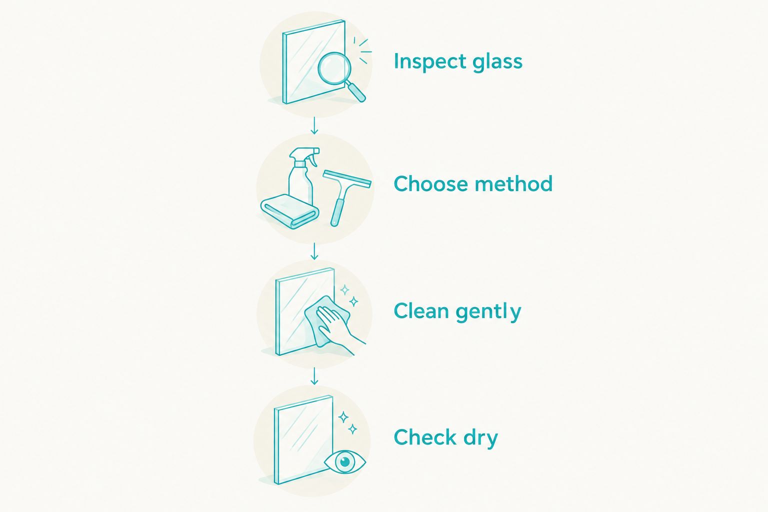 Four steps for coastal window cleaning, from inspecting glass to checking the dry finish