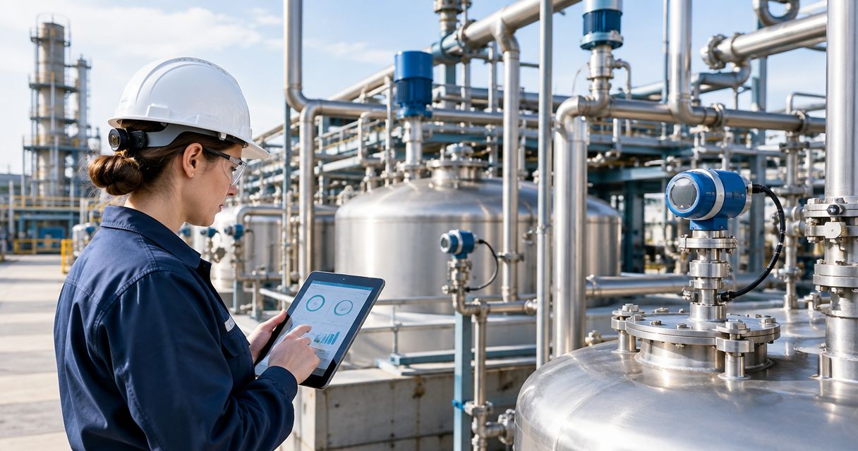 IoT monitoring for specialty chemical blending facilities