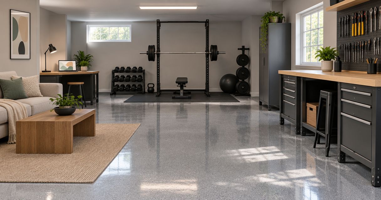 Best epoxy flooring colors for basements 2026