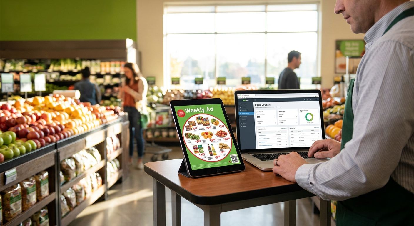 Digital weekly ad and circular software for grocery stores