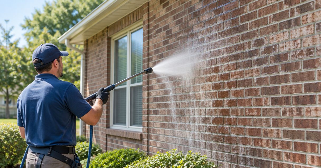 Best soft washing techniques for brick exteriors