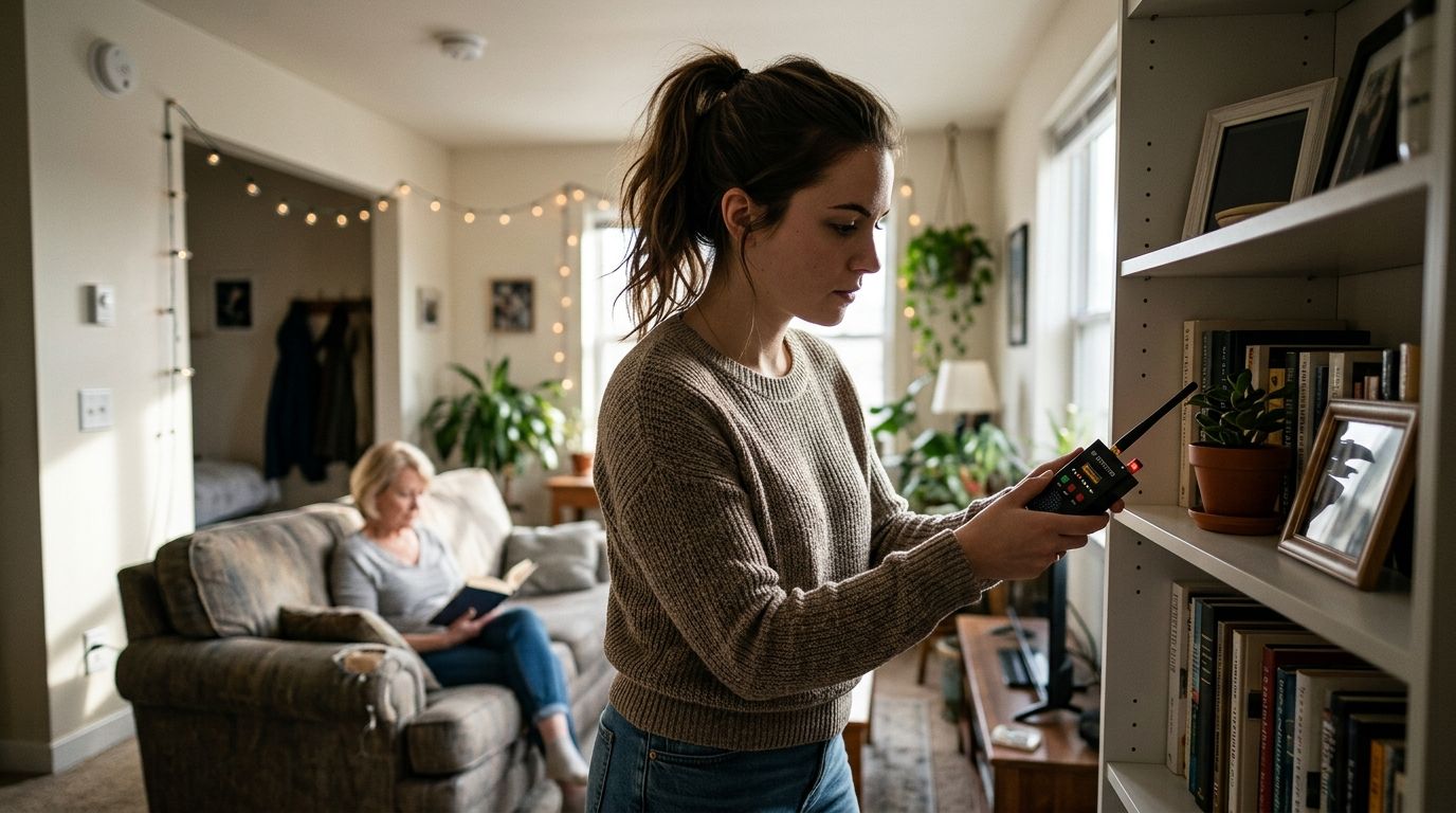 How to check for hidden cameras from a roommate