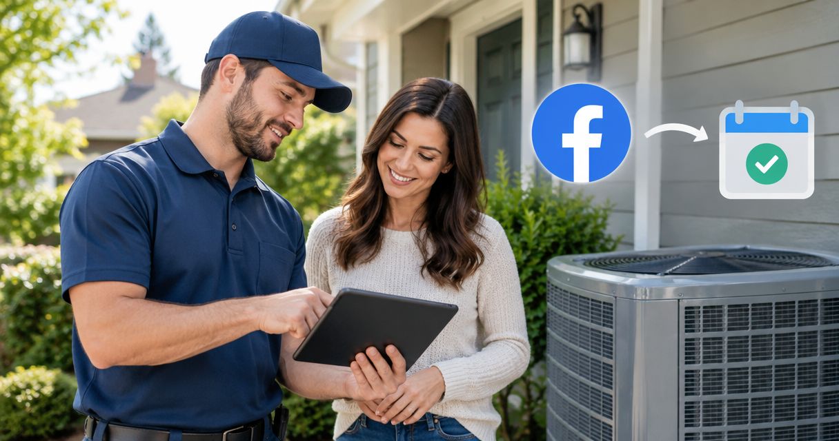 Facebook lead ads to booked HVAC appointments: 2026 workflow