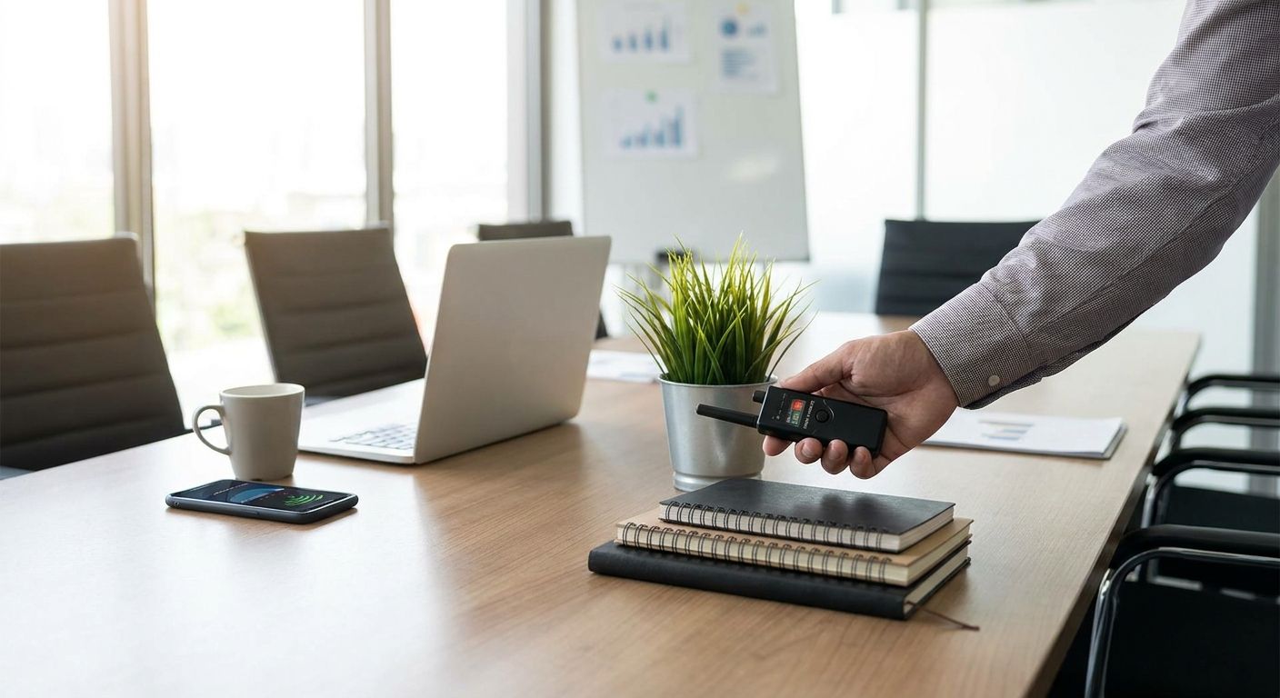 How to find a hidden voice recorder in a meeting room