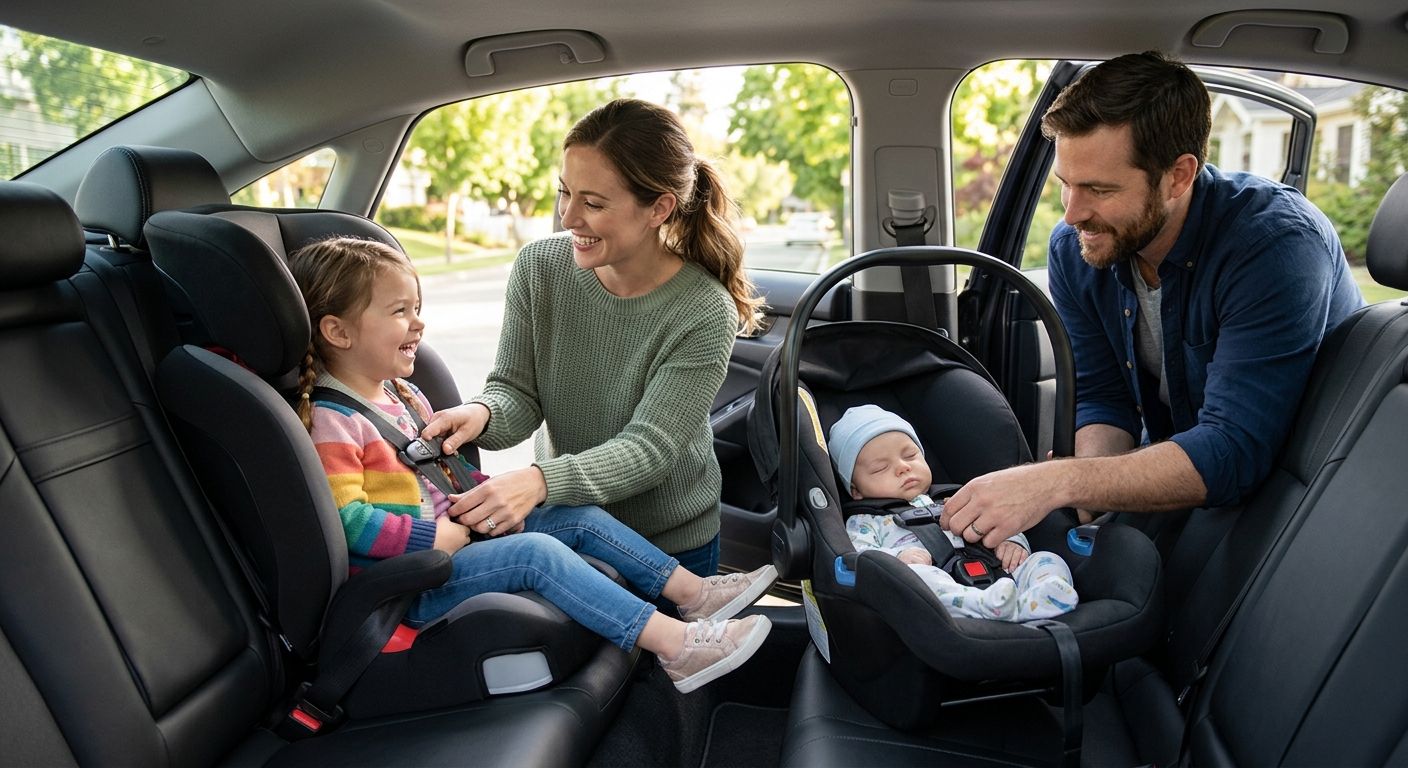 Car service with car seats for families with young children