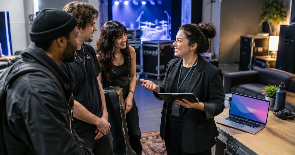 Concierge support for touring artists and their teams