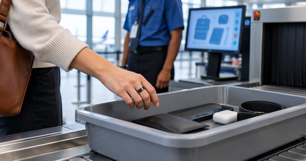 Is a smart ring detectable by airport metal detectors?