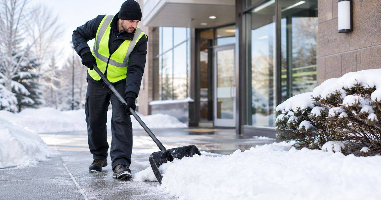 Can hiring a snow removal contractor reduce slip-and-fall liability?